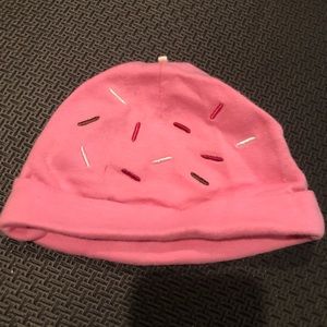 NWT Biscotti pink sprinkles baby girl hat cap beanie